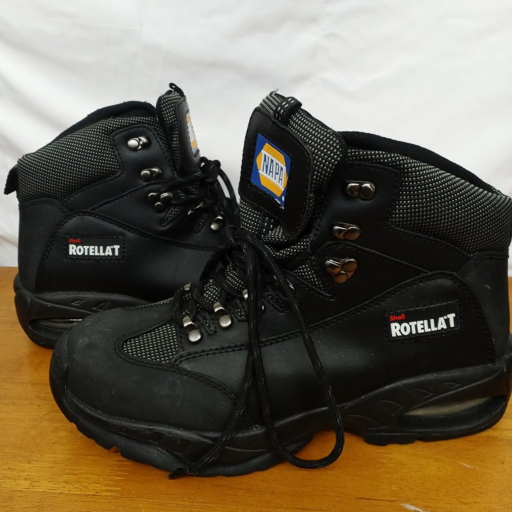 NAPA Auto Parts Shell Work Shoes Cukka Boots Men's 8.5 Oil Resistant